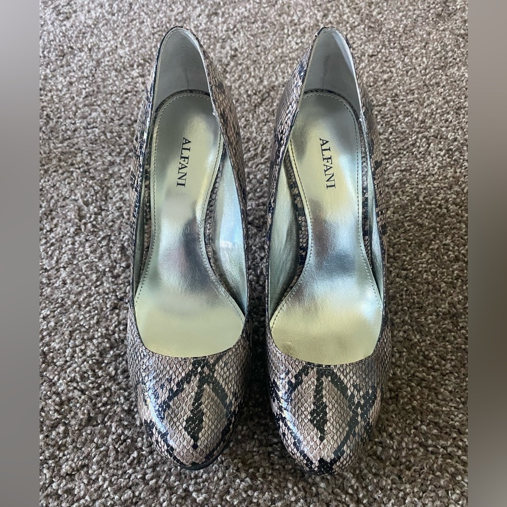 Snake Print Heels